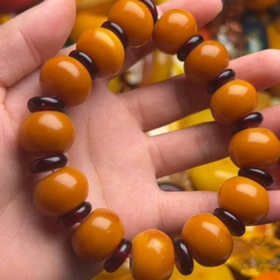未镶嵌琥珀手链蜜蜡