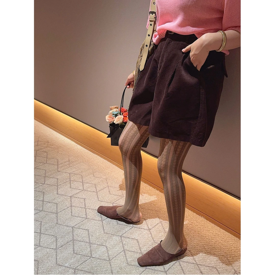 智英欧尼【高腰秋冬灯芯绒裤子短裤休闲裤时尚百搭小众网红】