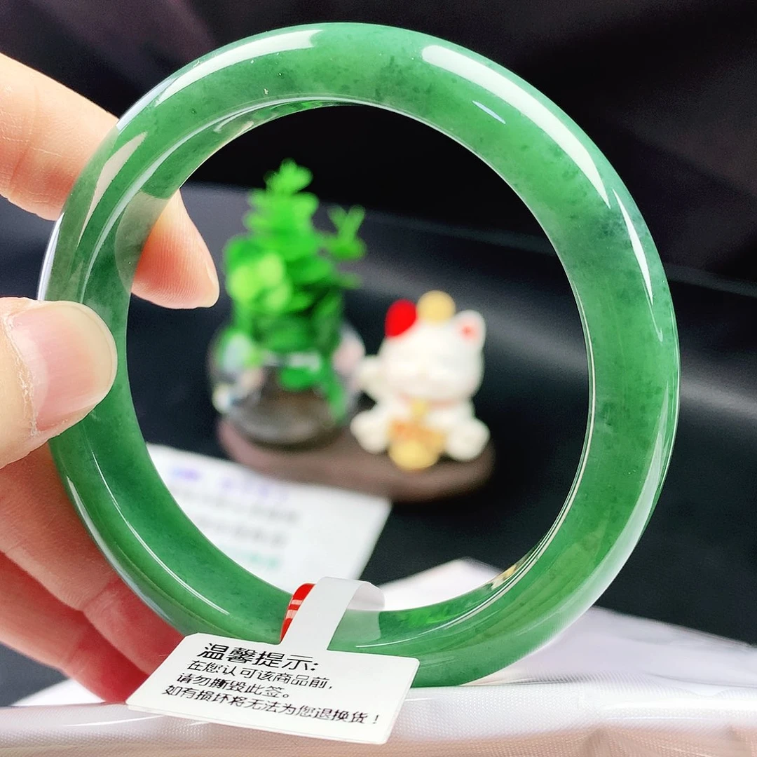 未镶嵌手镯翡翠58圈