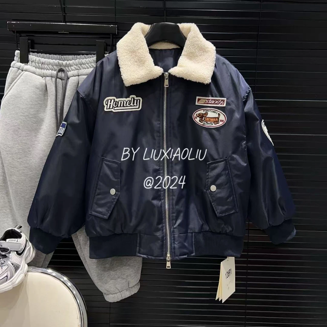 杭州六小六正版 BY LIUXIAOLIU韩版冬季儿童夹棉夹克外套12691