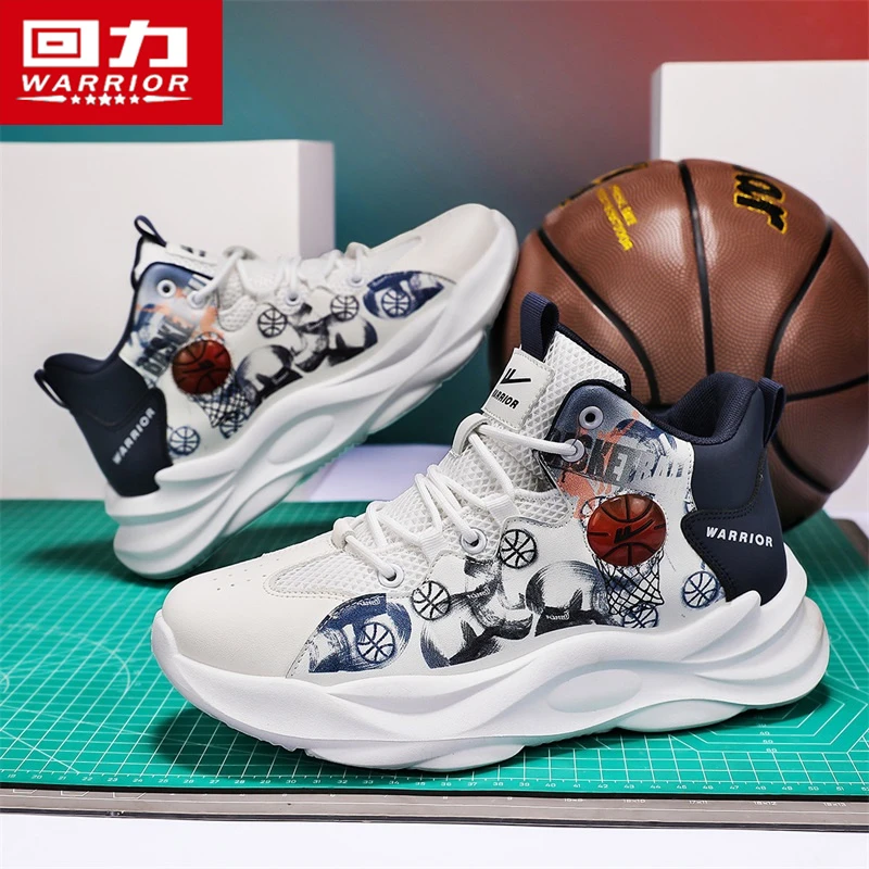 回力男鞋夏季厚底减震耐磨跑步篮球球鞋透气网面休闲运动老爹潮鞋