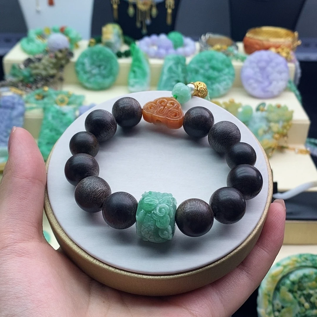 未镶嵌手串翡翠手串