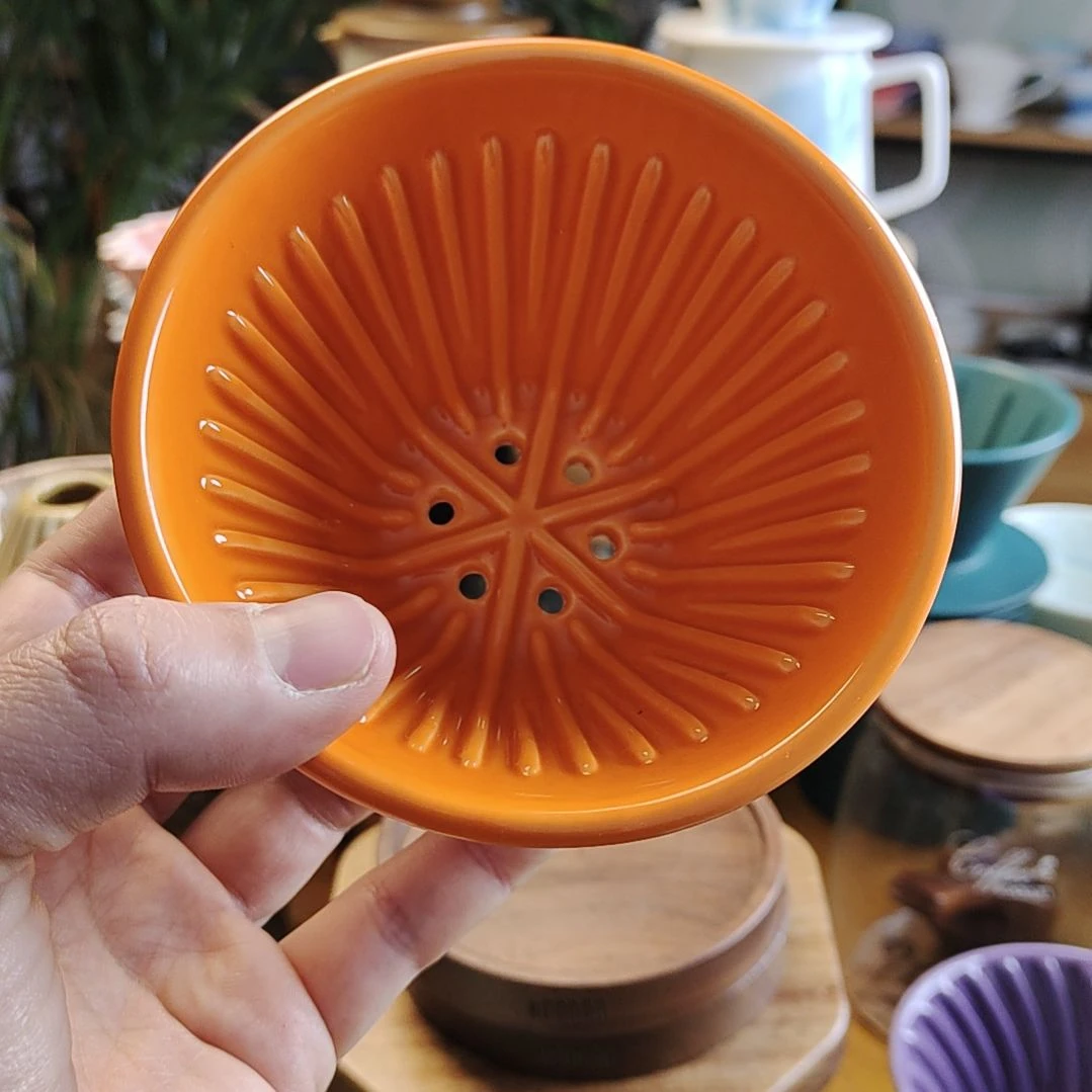 陶瓷爱马仕橙蛋糕滤杯