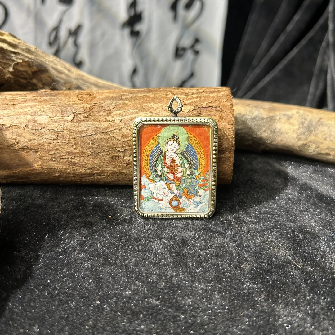 【旦曲高卡】唐卡八大守护纯手绘原矿原料