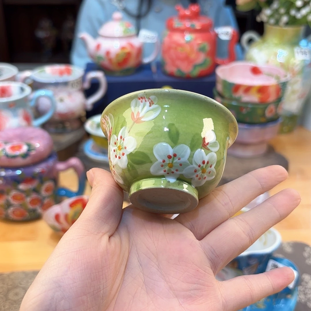 景德镇手绘高温釉下彩陶瓷茶具