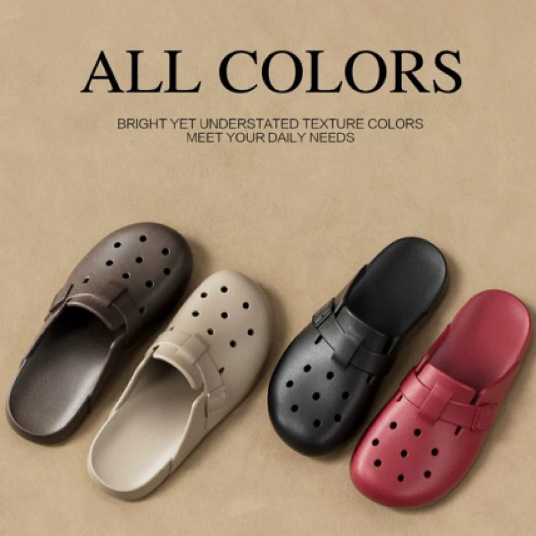 朴西EVA复古包头勃肯拖鞋正码正拍，新款百搭勃肯鞋防滑洞洞鞋