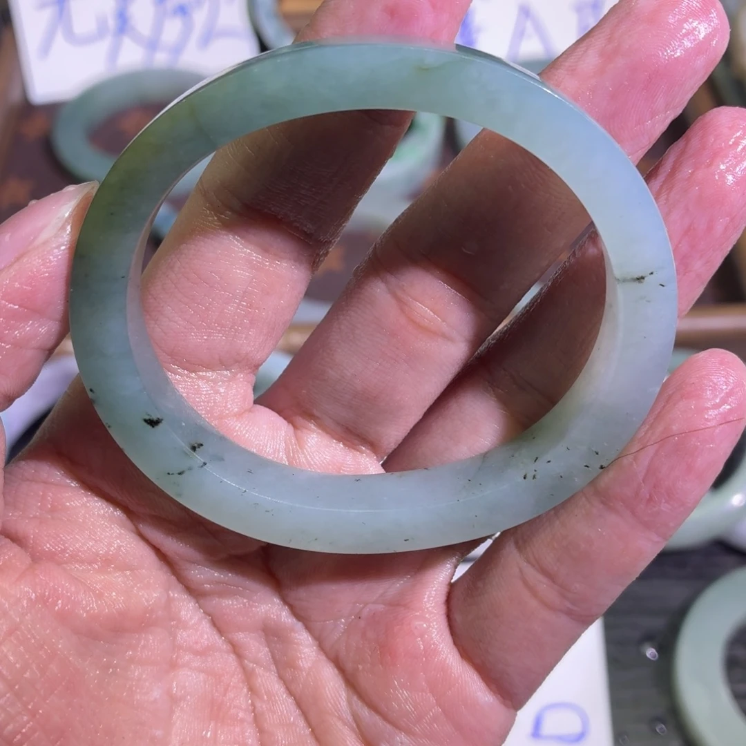 定制翡翠未镶嵌天然纹理随机，追求完美者慎拍