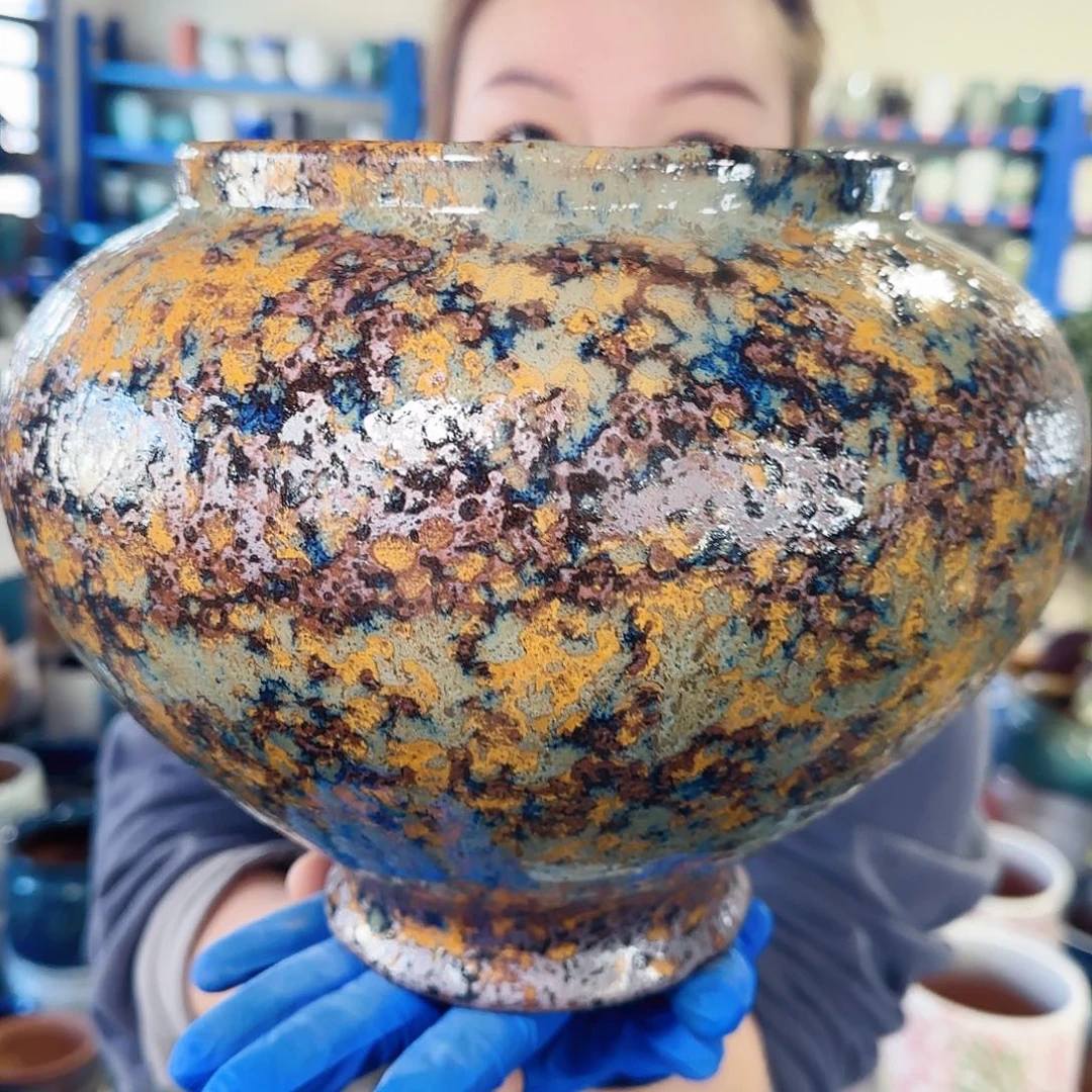 花盆紫砂高21口17