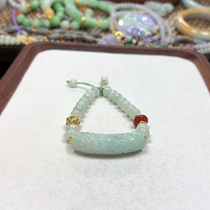 翡翠手链未镶嵌手串