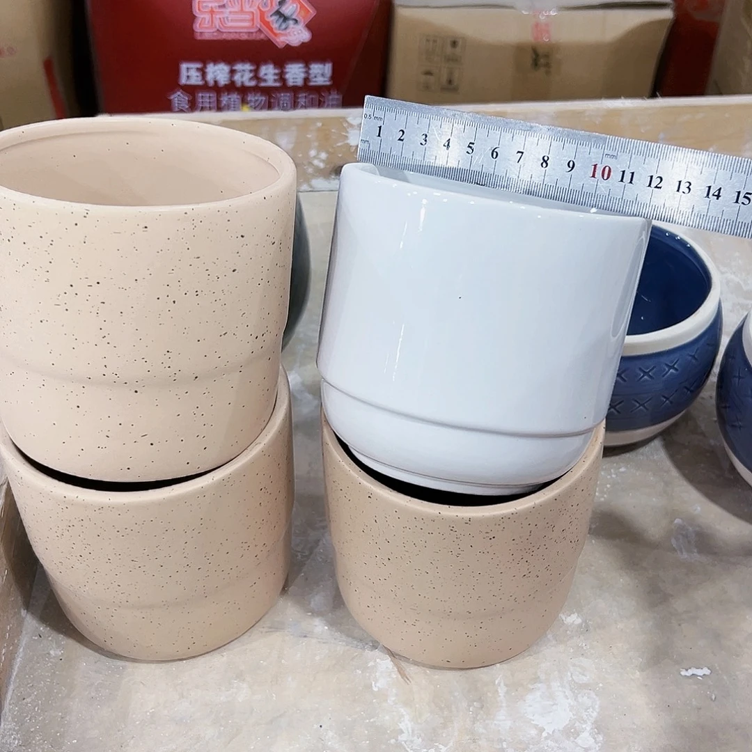 有孔外贸尾单陶瓷花盆凑单10米包邮