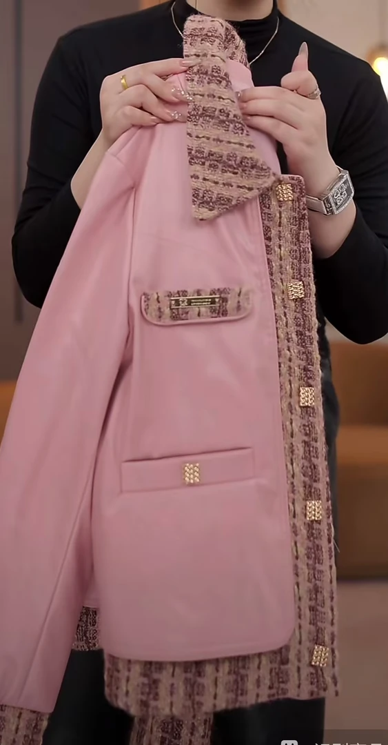 【JZ】甄选24洋气短款休闲显瘦百搭保暖纯色冬季女款小香风保暖外套