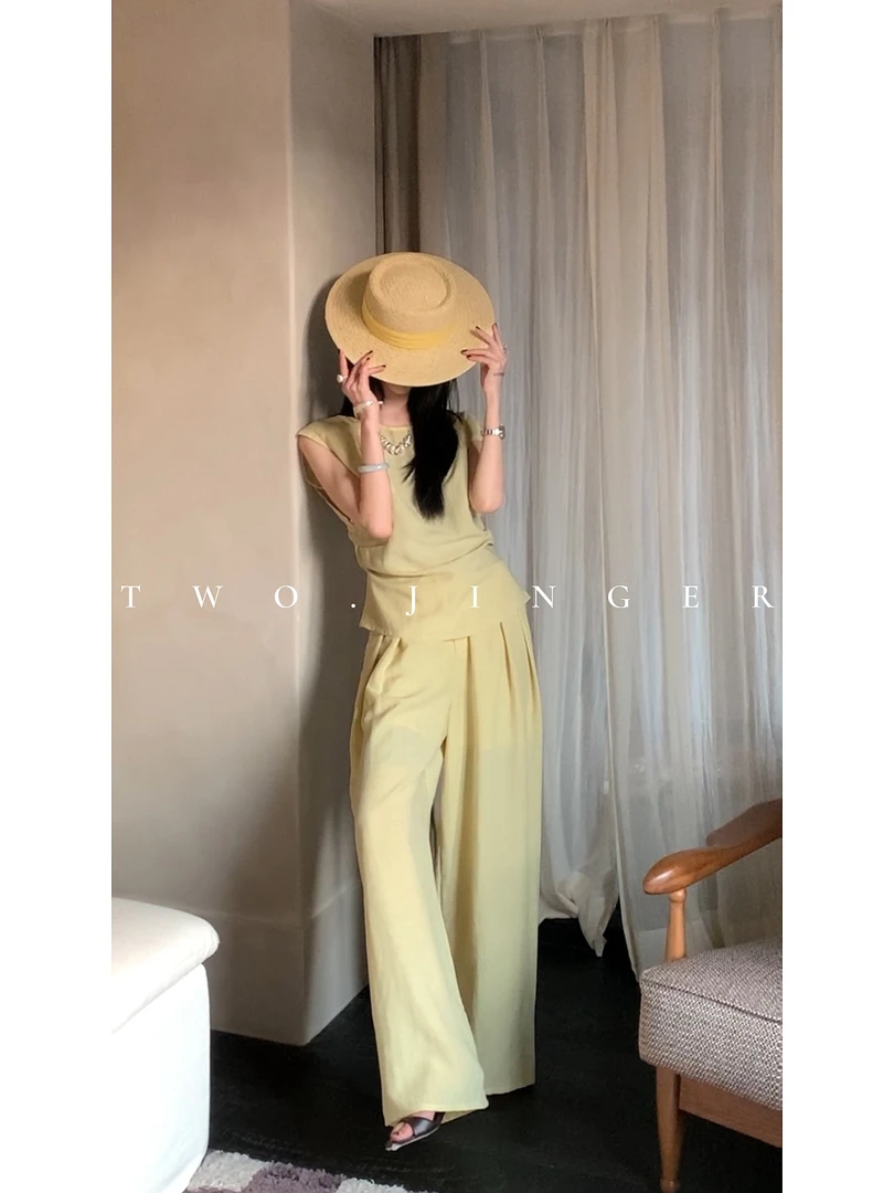 二静子极简约静奢（海岛老钱）去繁从简松弛感！优雅气质套装 CX7200