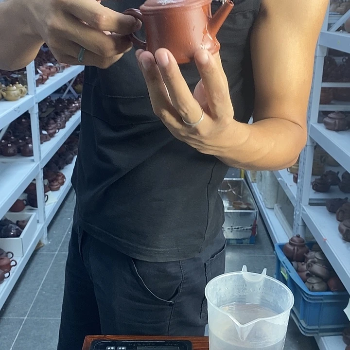 茶壶紫砂微瑕朱泥儒士