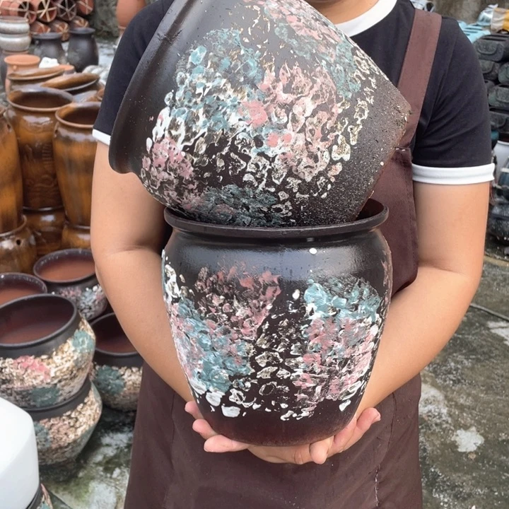 紫砂花盆口20高21正品正品