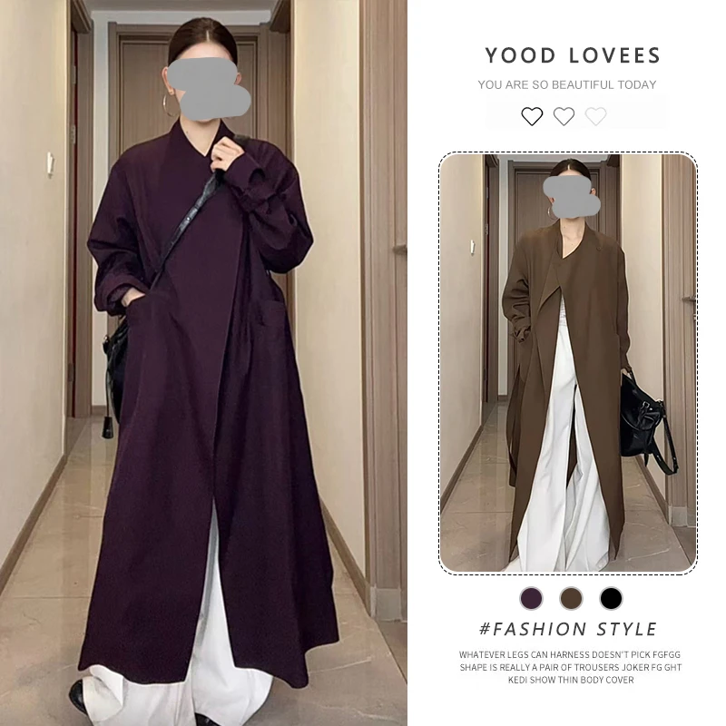 韩系极简风高级感风衣女2025春秋流行单品新款外套巨好看百搭大衣