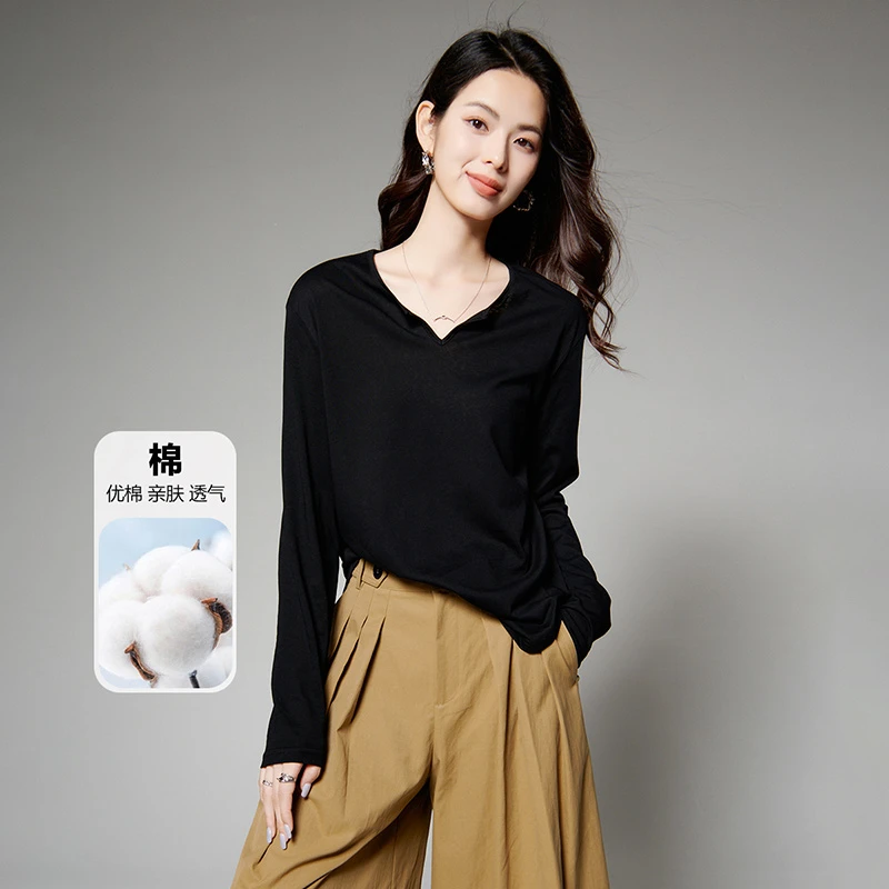 【专享】2025棉质上衣韩系T恤衫女25062316