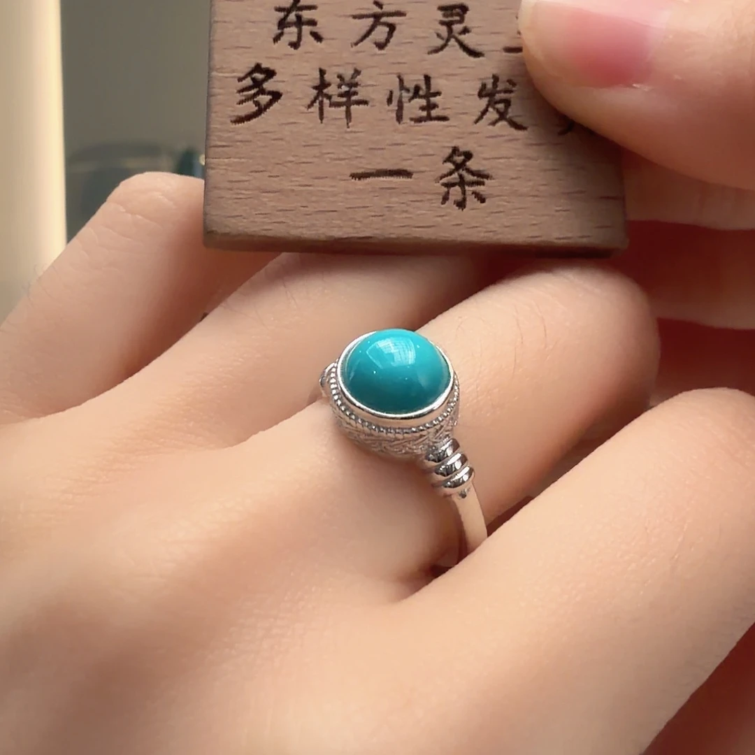 绿松石银S925镶嵌珠宝奇石