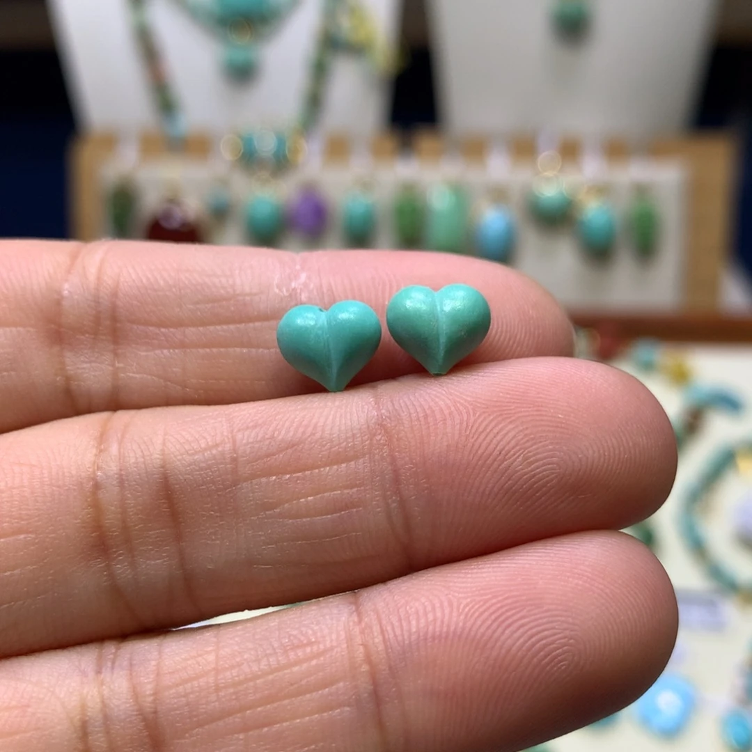 绿松石未镶嵌屁桃