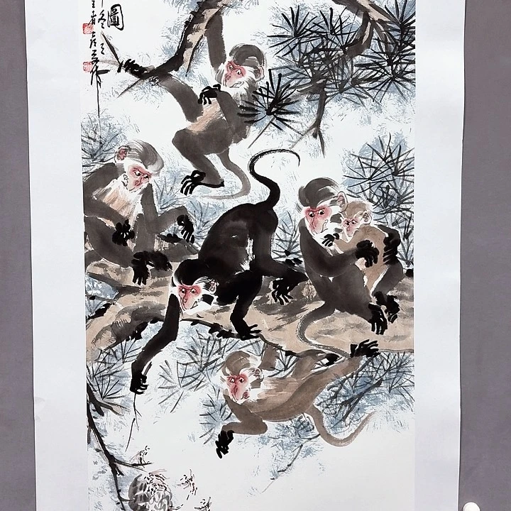 国画亲笔手绘放心去藏