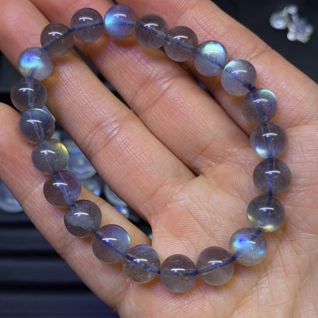 拉长石手链未镶嵌泥**拉