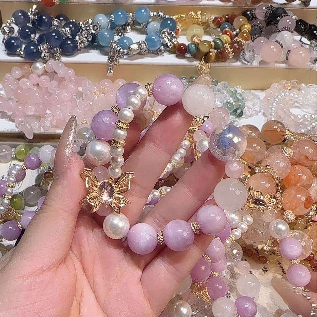 水晶手链未镶嵌吧