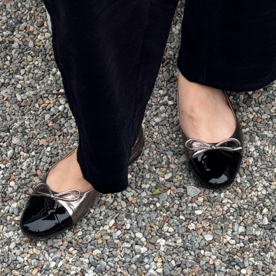 Ms.Qnn“法式蝴蝶结”鞋面牛皮内里垫脚羊皮 小香风单鞋 52X793 Q姐