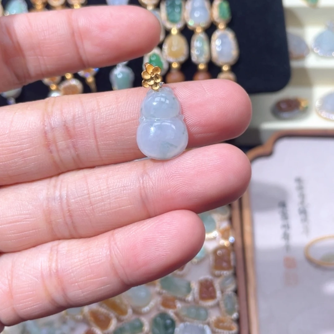 翡翠银S925镶嵌颈饰