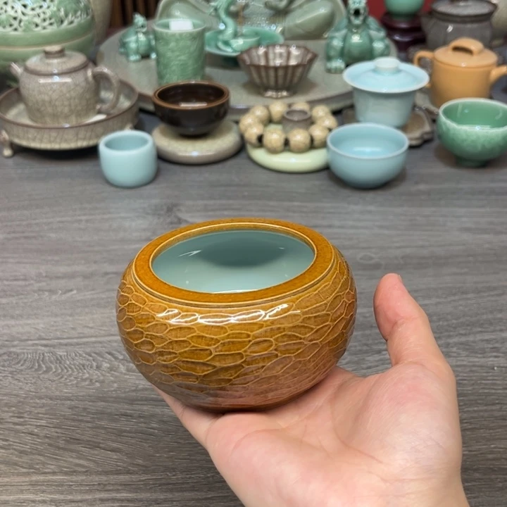 徐福良 双色釉 小水盂