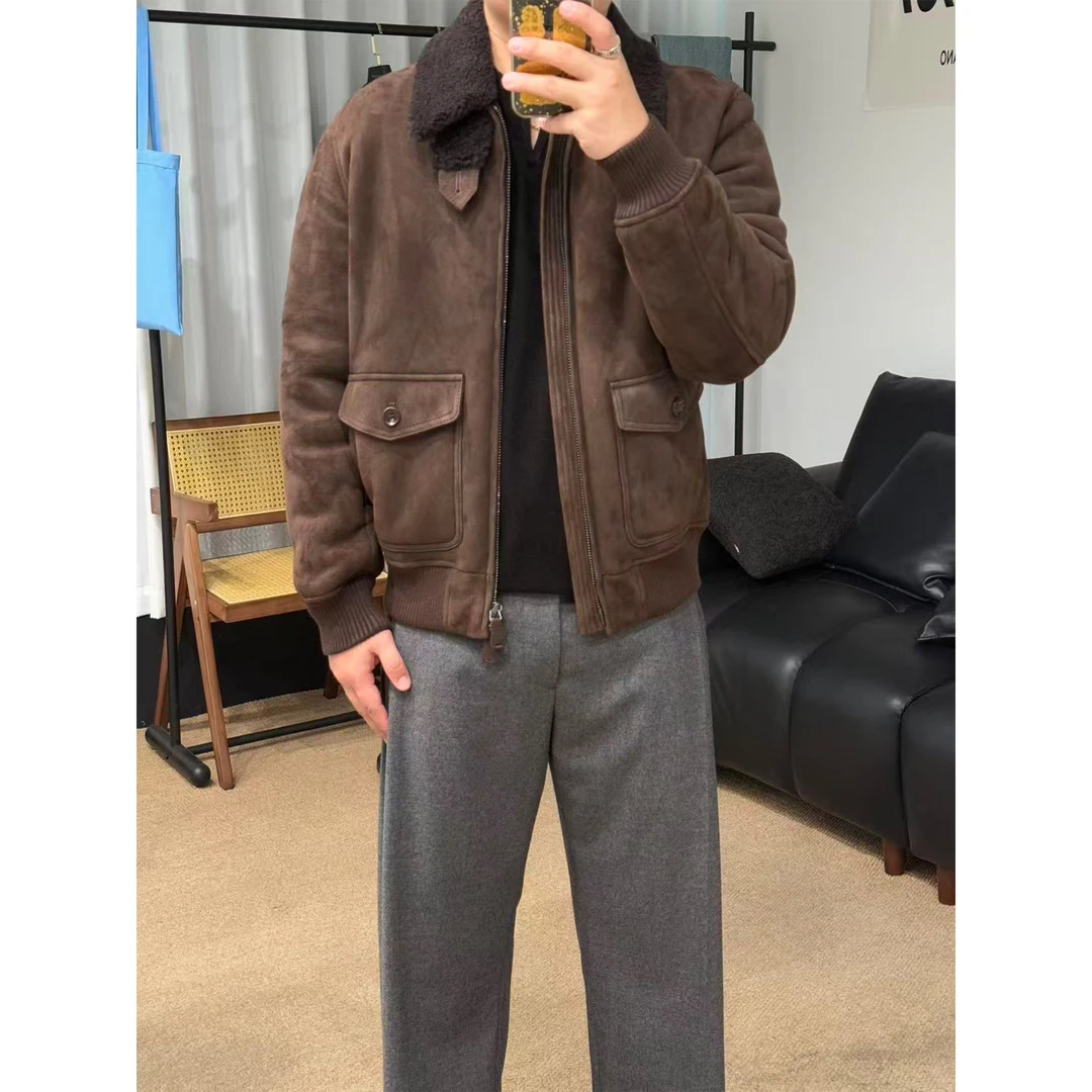 47800RL“紫标美式老钱 Purple Label 意大利羔羊”美利奴皮毛一体