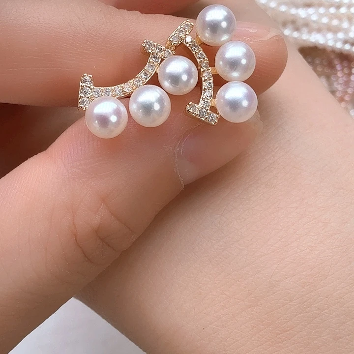 未镶嵌淡水珍珠耳饰