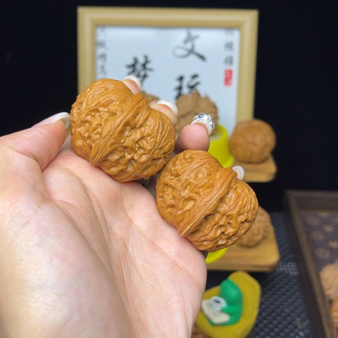 吊坠文玩核桃元宝44微修有色差介意勿拍