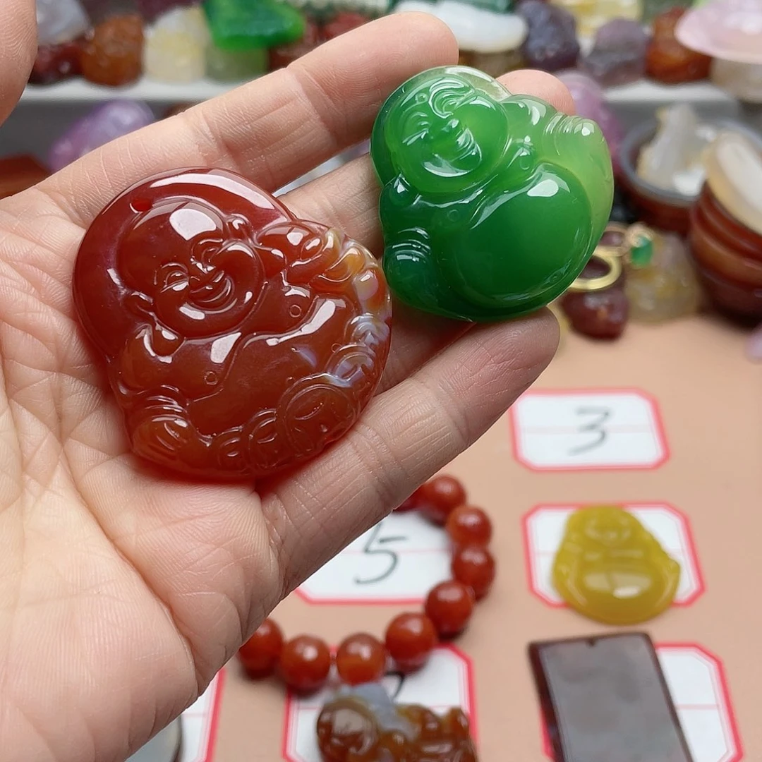 玛瑙/玉髓颈饰合金弥**气