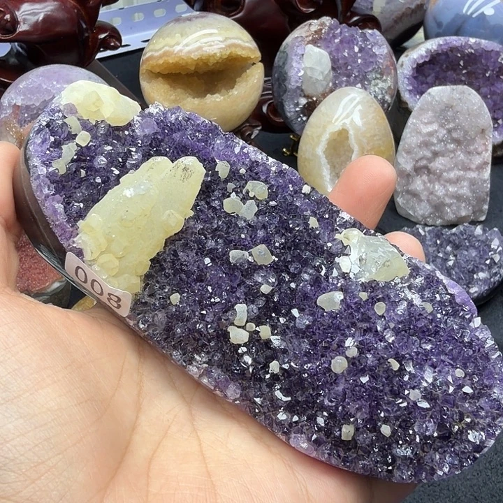 珠宝半成品紫晶未镶嵌