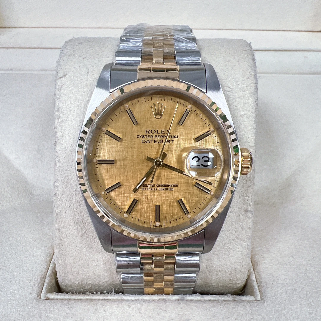 99新 Rolex/劳力士 日志16233/36mm/原盘/34679/大扣金