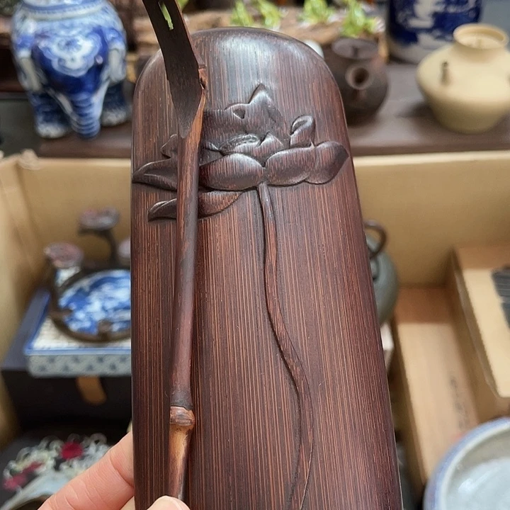 竹子中古工艺品摆件