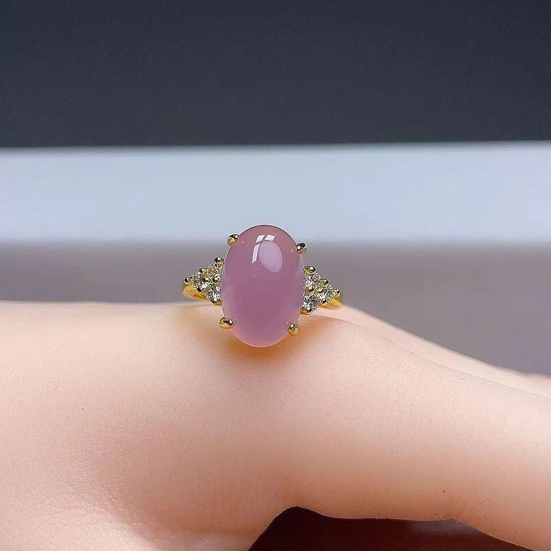 合金戒指 【直播专属链接勿拍】开口戒指时尚紫色镶嵌