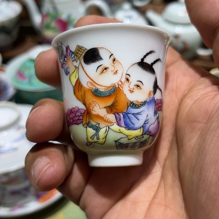 纯手绘精品盖碗杯