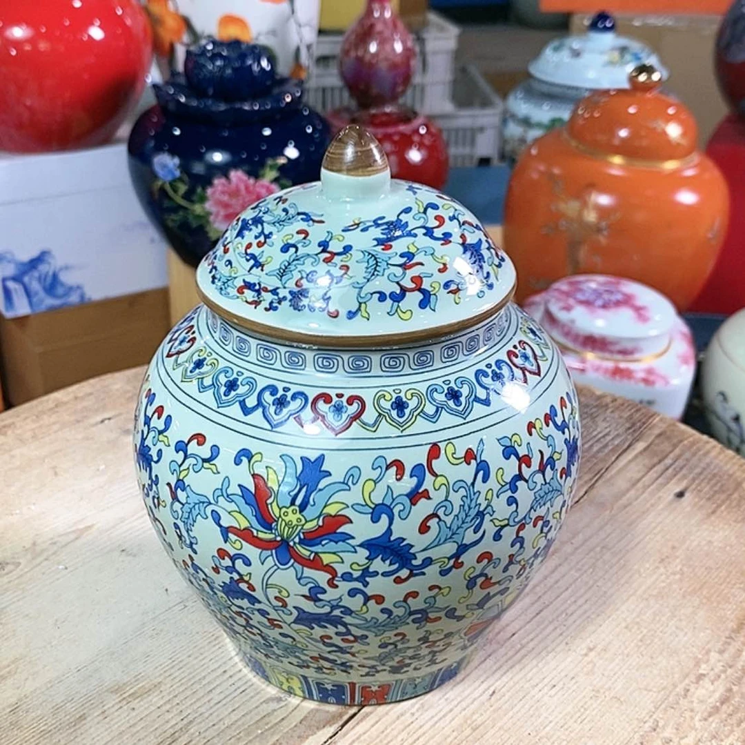 【闪购商品】瓷片陶瓷茶叶罐密封罐