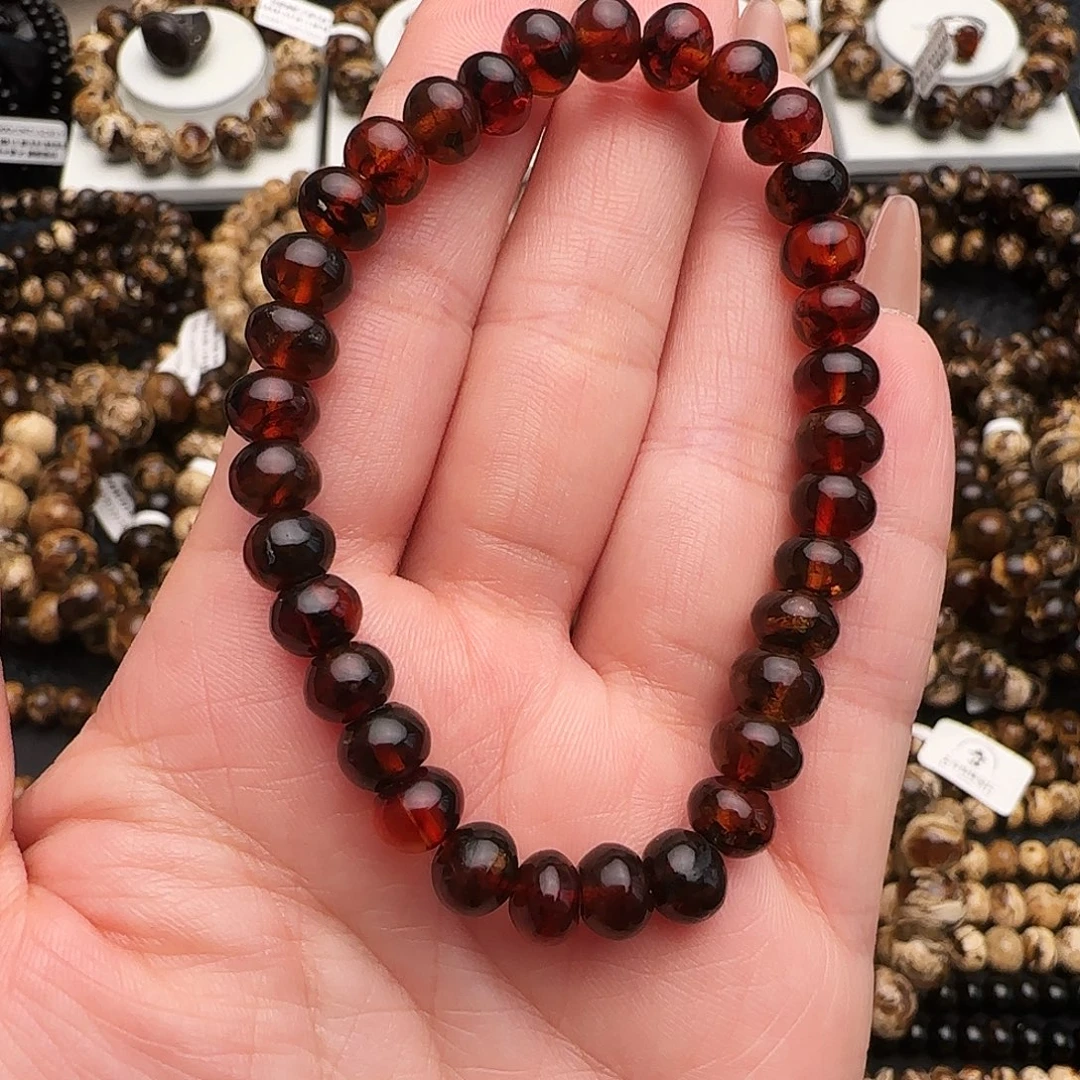 丿***）琥珀未镶嵌手链抚顺琥珀