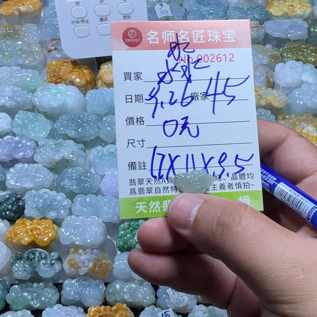 麤***淼翡翠未镶嵌颈饰天然