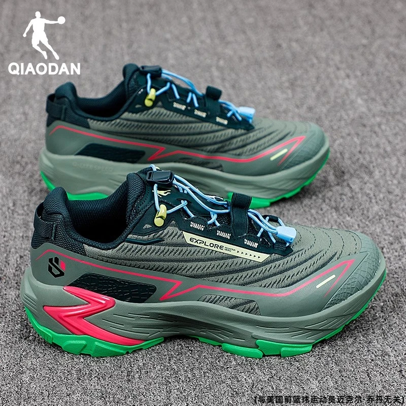 乔丹轻骑户外跑鞋冬季新款防泼水专业越野跑步鞋男士透气运动鞋