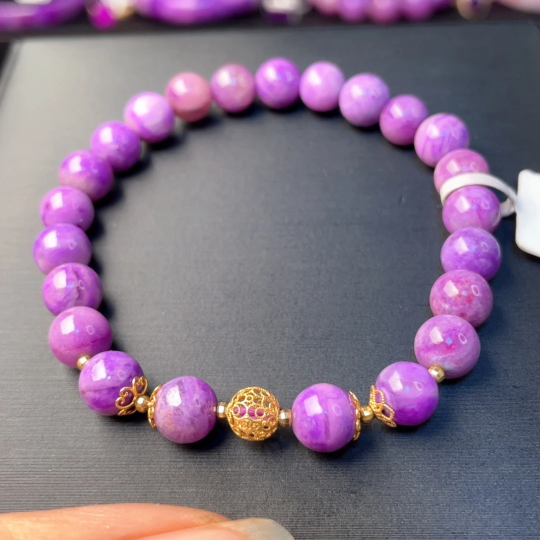 苏纪石（舒俱来）18K金镶嵌手链