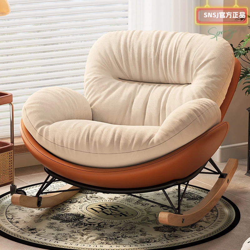 蛋壳摇椅阳台躺椅沙发成人可睡可躺懒人椅子家用休闲单人摇摇椅