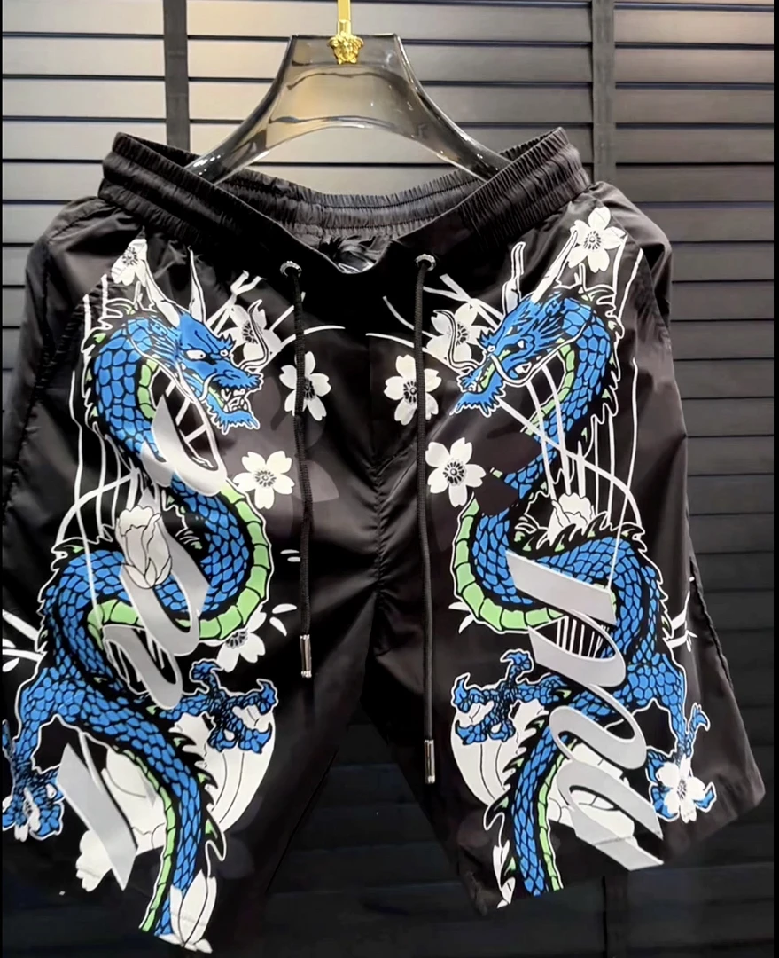 3306夏季新款男士印花短裤休闲短裤潮流款