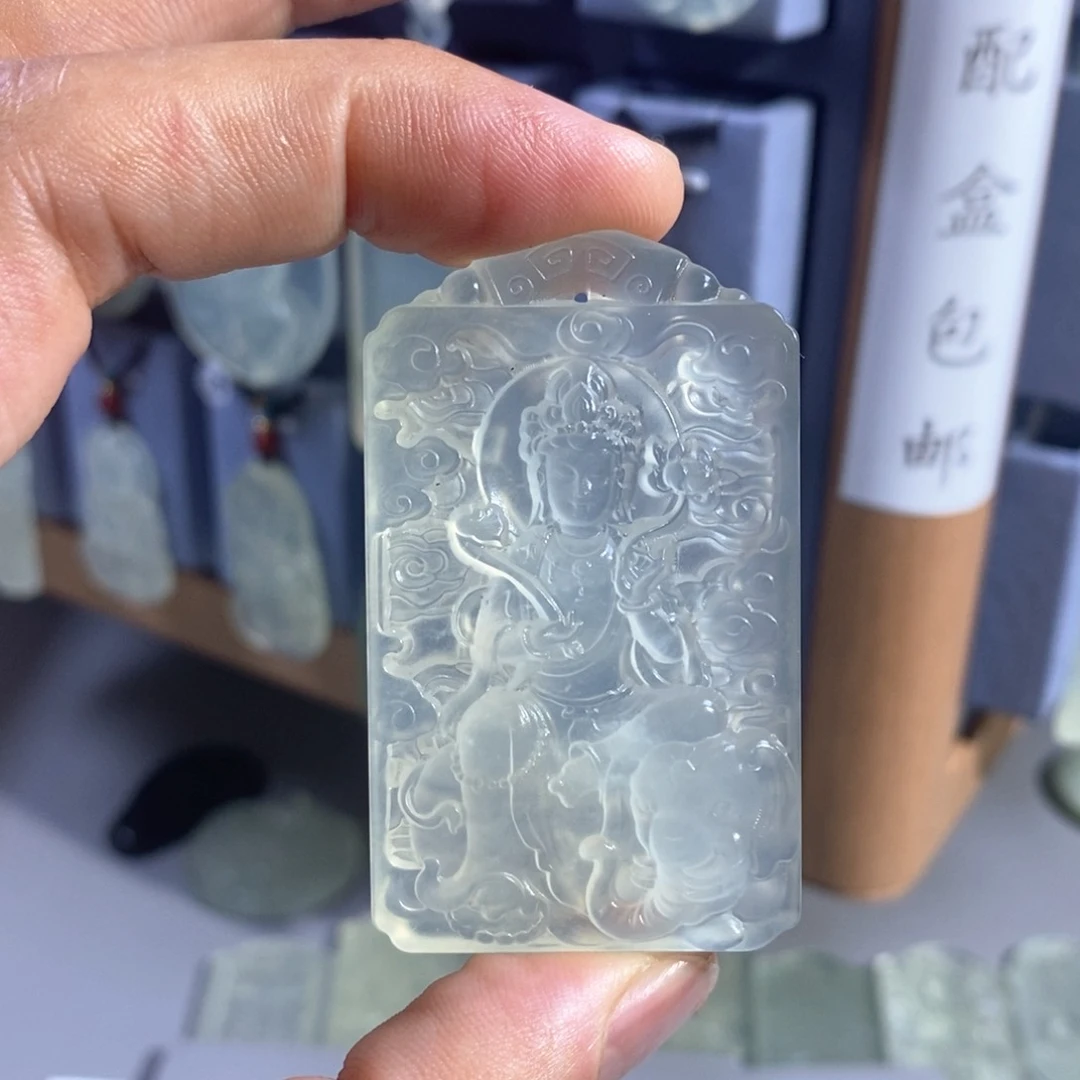 未镶嵌岫玉吊坠吊坠