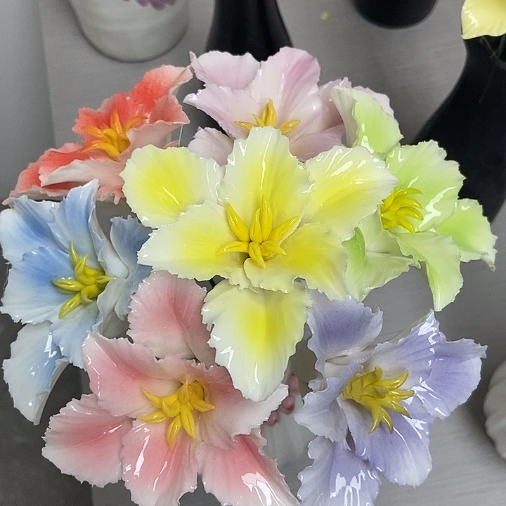 陶瓷纯手工捏花设计