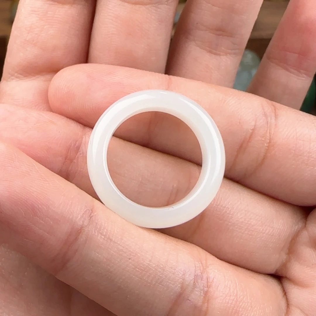 和田玉戒指未镶嵌定制和田玉奈*