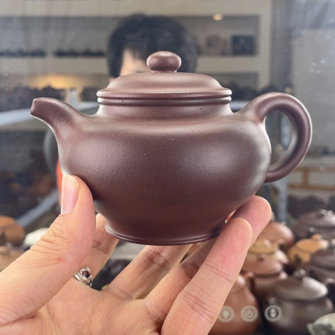 茶壶紫砂180cc老紫泥茶壶