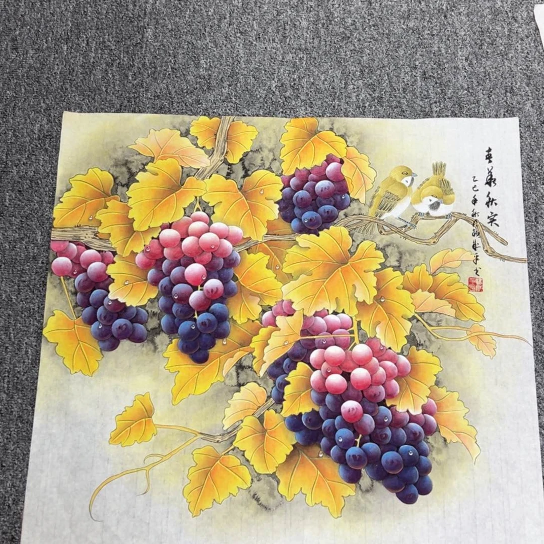 国画纯手绘字画宣纸