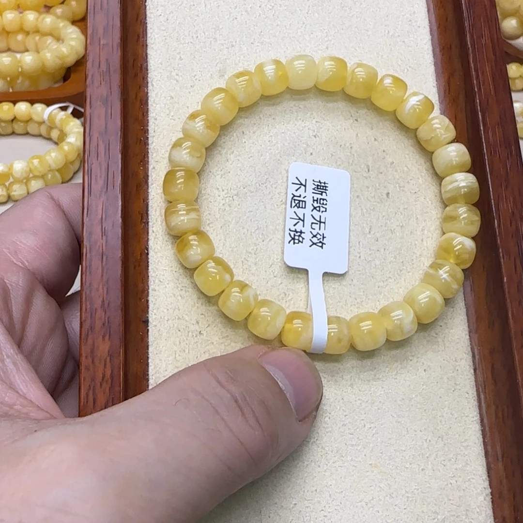 蜜蜡未镶嵌手串蜜蜡手串